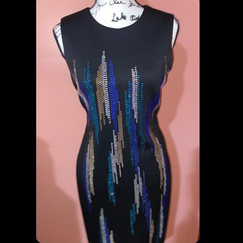 Calvin Klein Embellished Sheath Dress